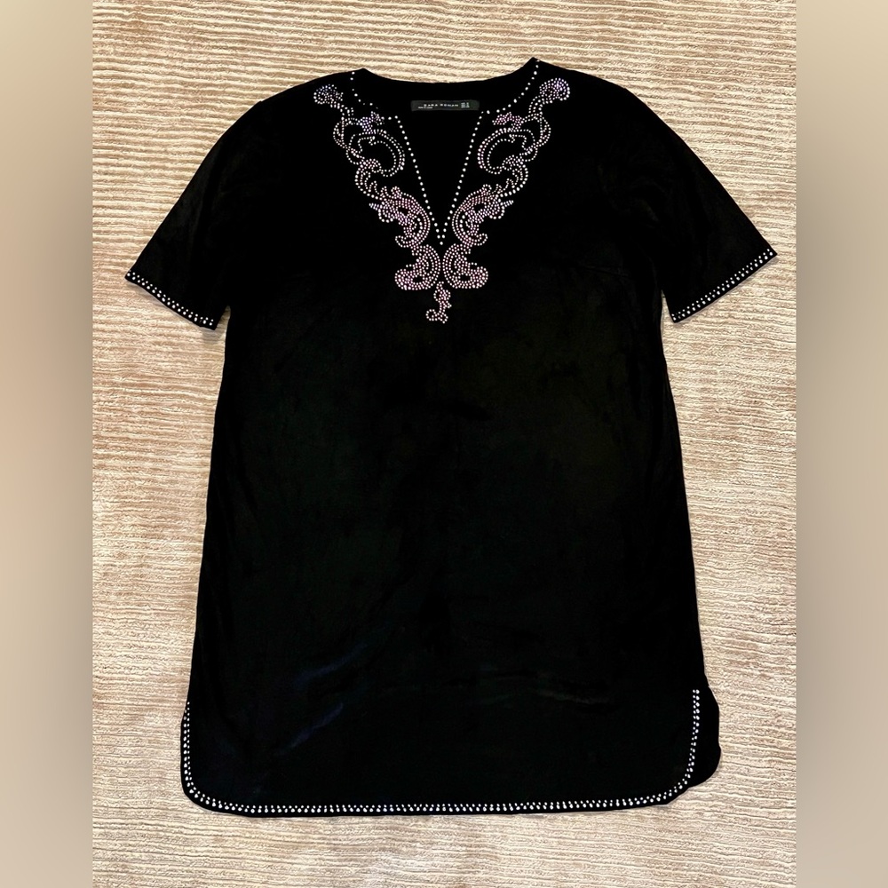 Zara faux suede tunic dress
